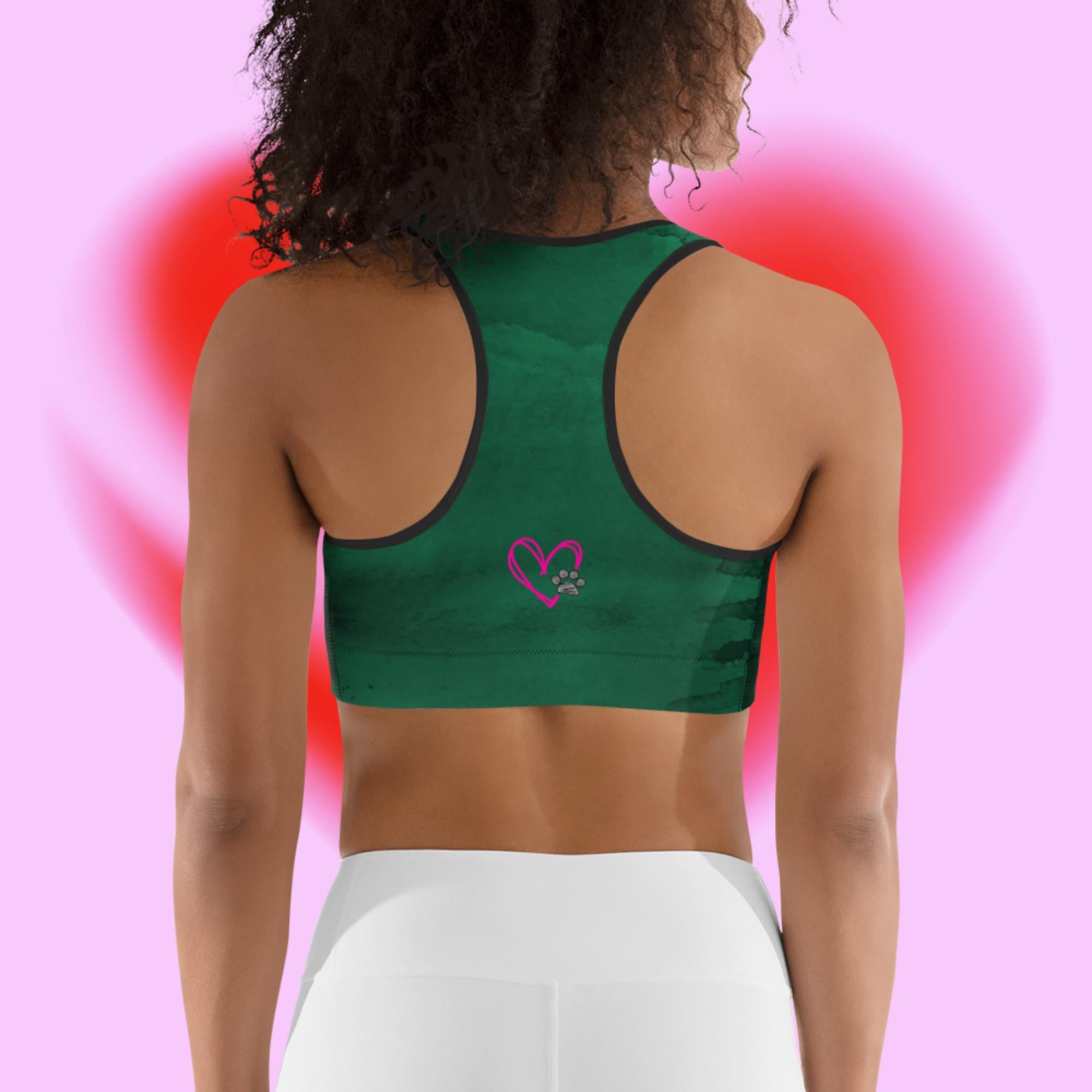 Fur Baby Mommas - Emerald Sports Bra