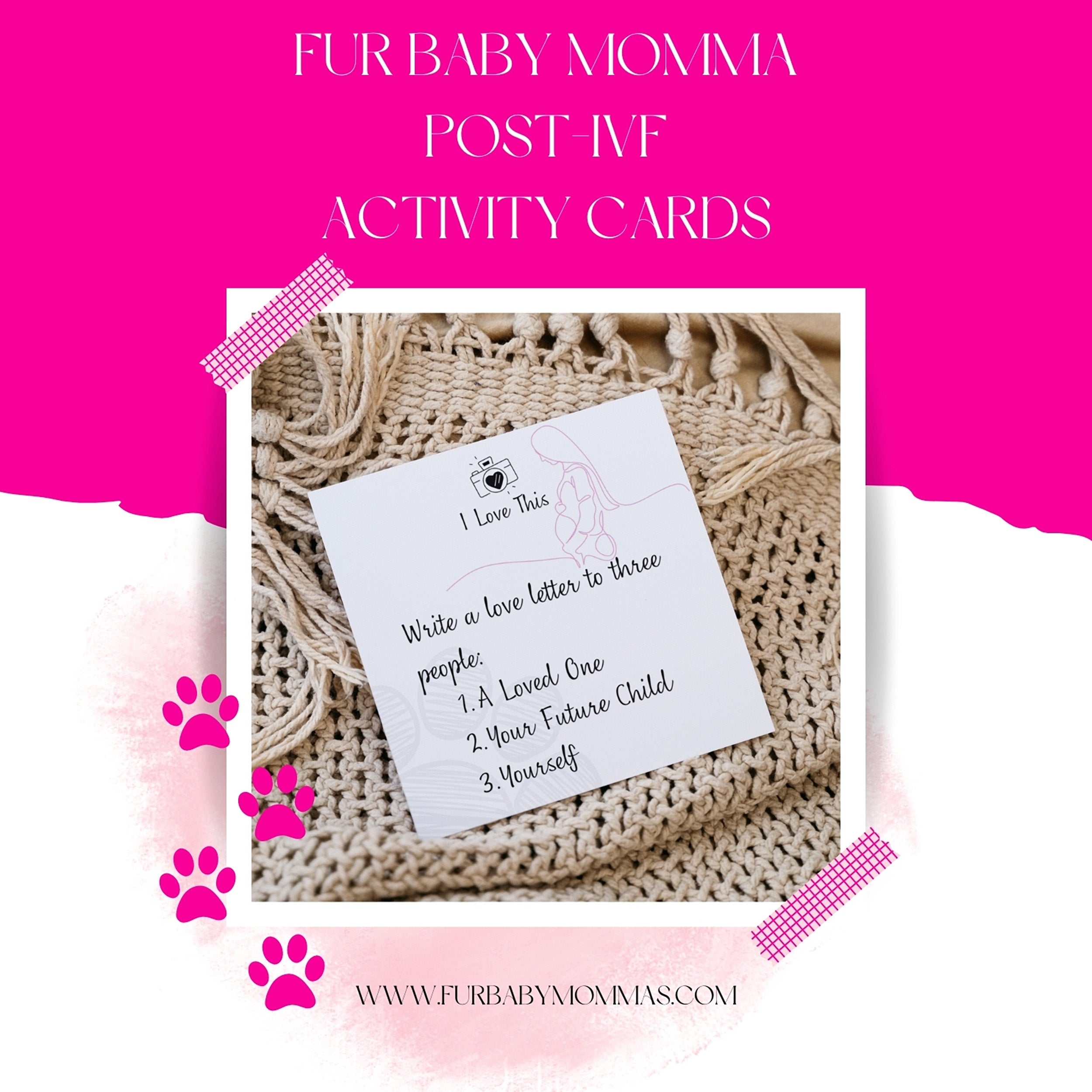 IVF Warriors - A Dose of Positivity Post IVF Activity Cards