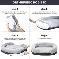 Fur Baby Memory Foam Beds with Sides