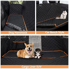 Fur Baby Backseat Hammock for Car with Mesh Window