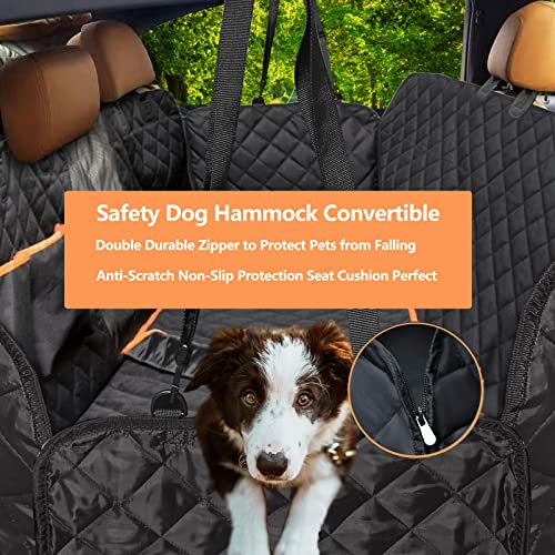 Fur Baby Backseat Hammock for Car with Mesh Window