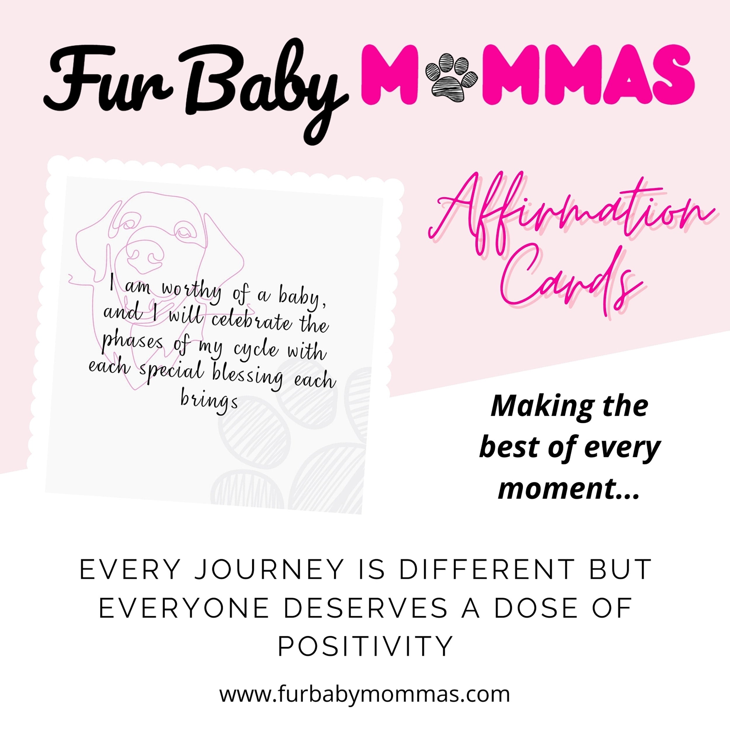 IVF Warriors - A Dose of Positivity Fertility Affirmation Cards