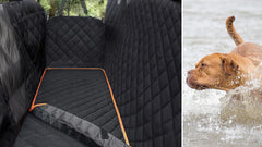 Fur Baby Backseat Hammock for Car with Mesh Window