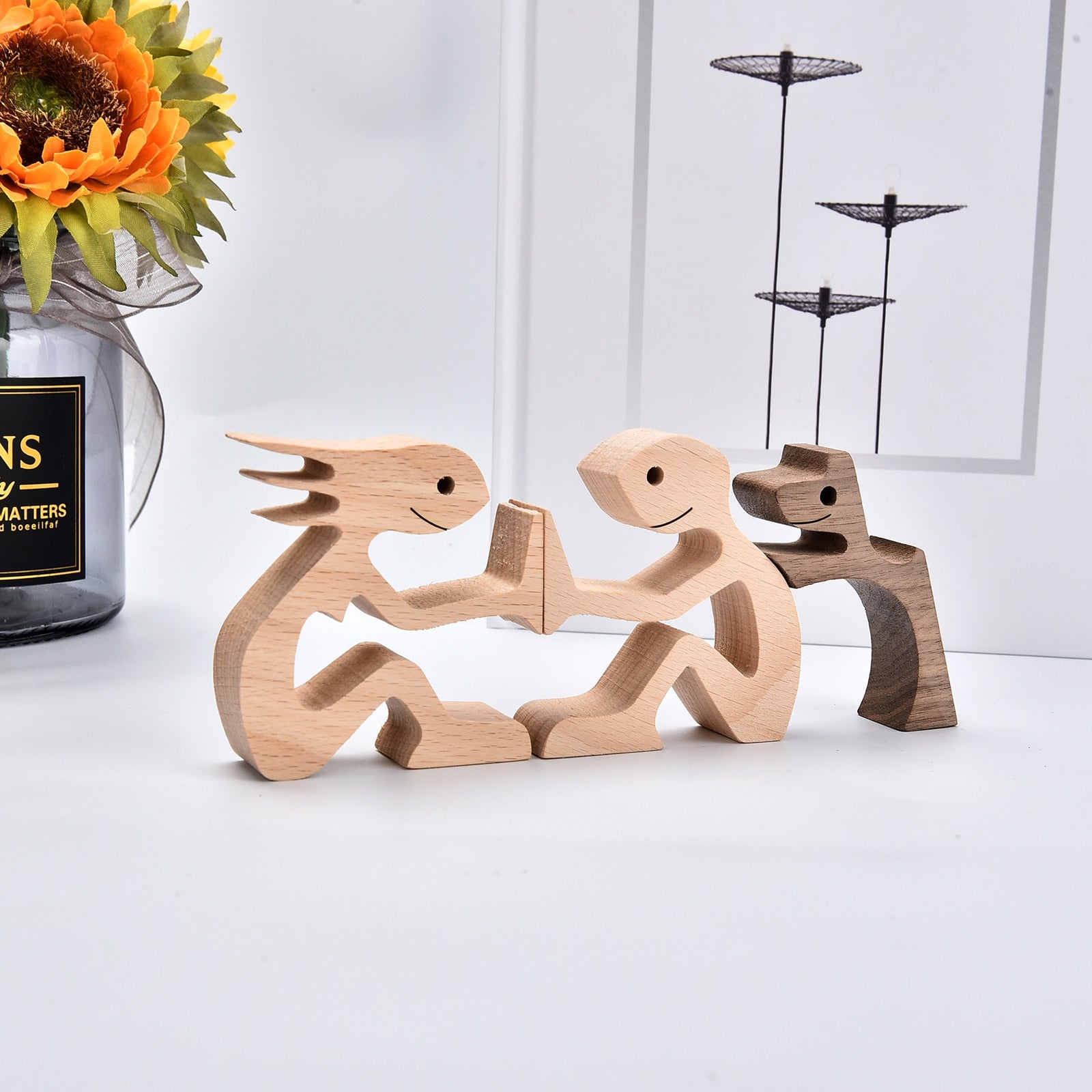 Fur Baby Mommas - Handmade Wood Sculptures