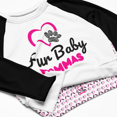 Fur Baby Mommas - Long Sleeve Crop Top