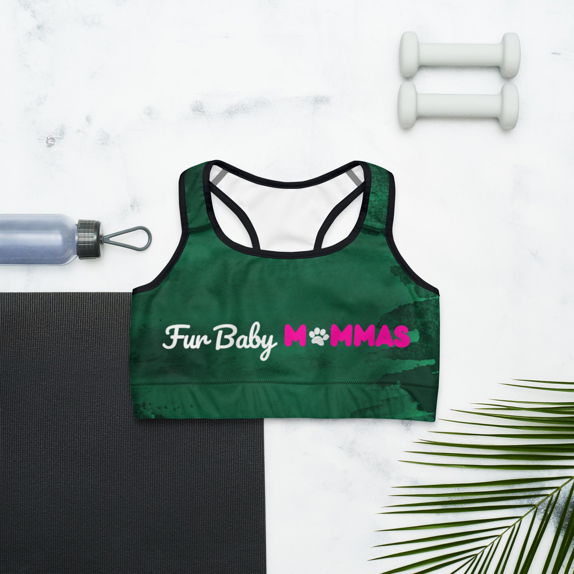 Fur Baby Mommas - Emerald Sports Bra